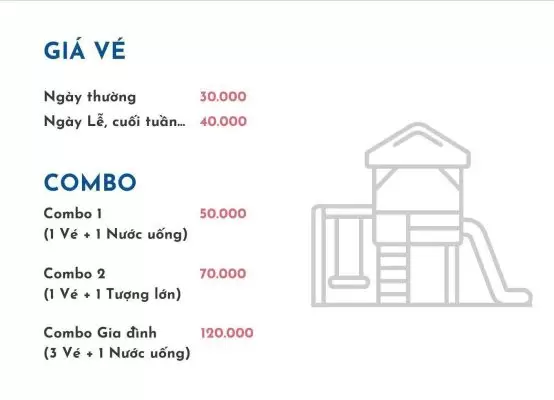 giá vé khu vui chơi gần đây